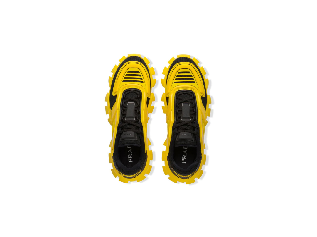 Prada Cloudbust thunder-sneaker black yellow